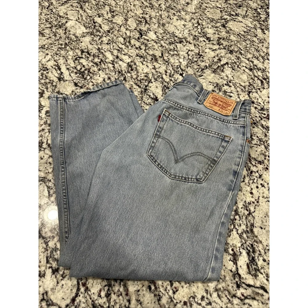 Levis 505 Jeans Mens 38x30 Regular Fit Straight Leg‎ Denim Classic